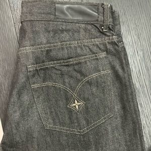 Louis Vuitton Men Black Jeans